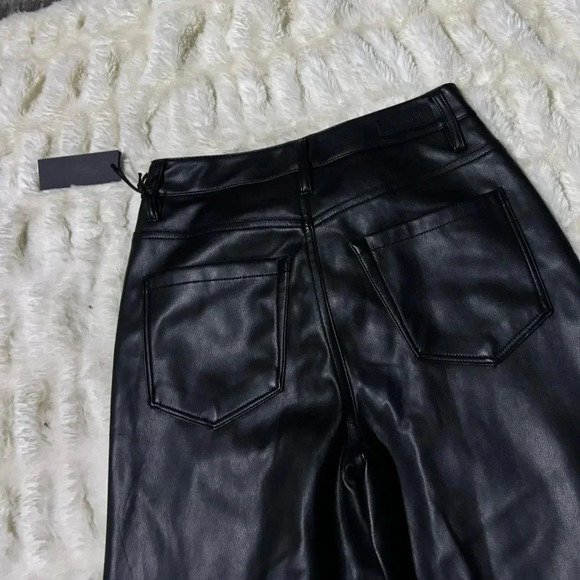 NWT BLANKNYC Women’s Franklin Leather High Rise Wide Leg Pants - Picture 6 of 13